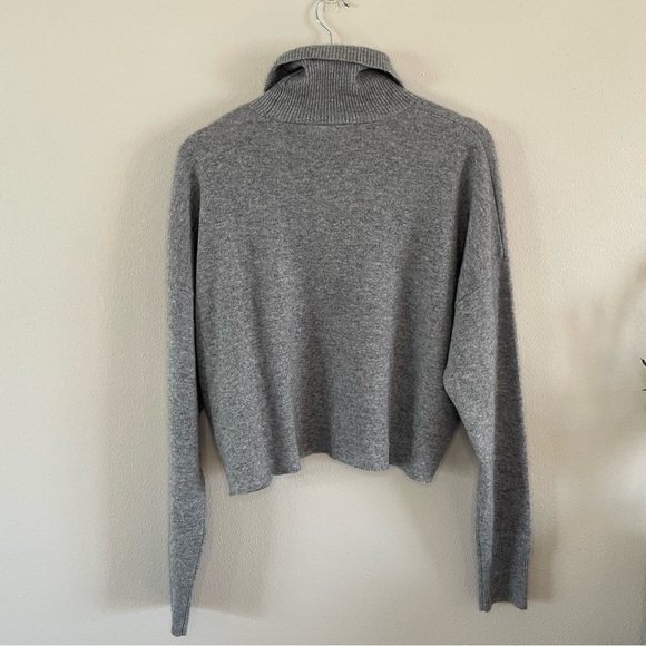 Madewell | Cashmere Grey Turtleneck Sweater, Like New, size Large - Picture 8 of 11